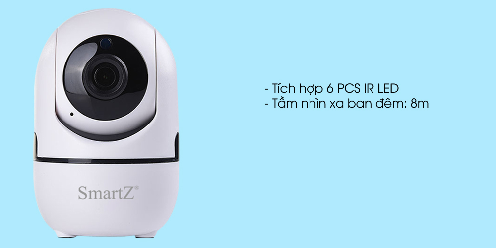 Camera IP Trong Nhà Xoay Full HD 2 Megapixel SmartZ SCX2002 – V2