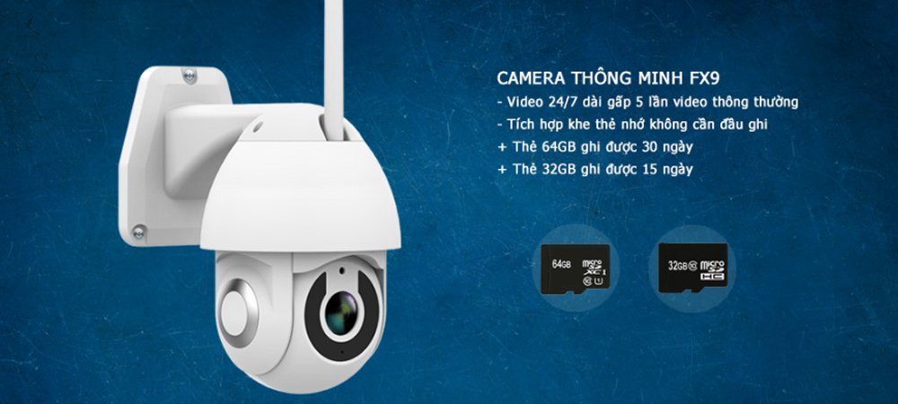 Camera Ngoài Trời Xoay & Âm Thanh SmartZ FX9