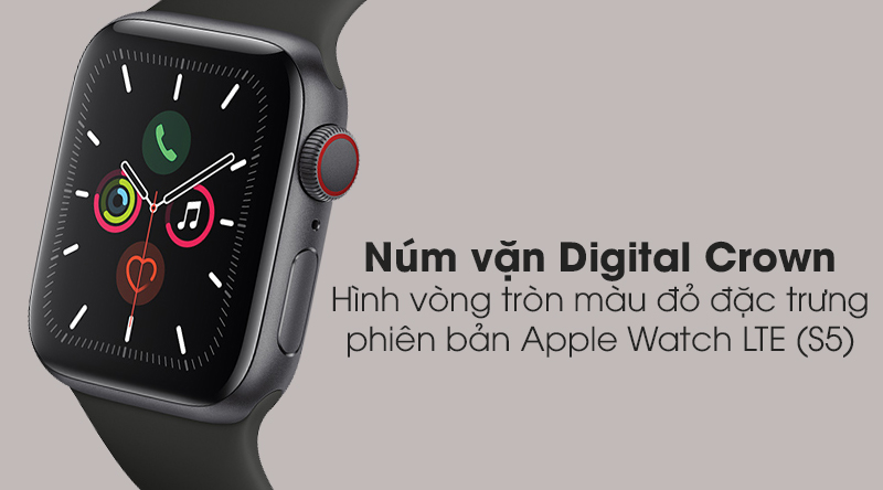 Apple Watch S5 LTE 40mm viền nhôm dây cao su