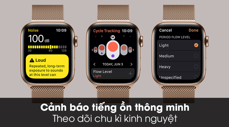Apple Watch S5 LTE 44mm viền thép dây thép