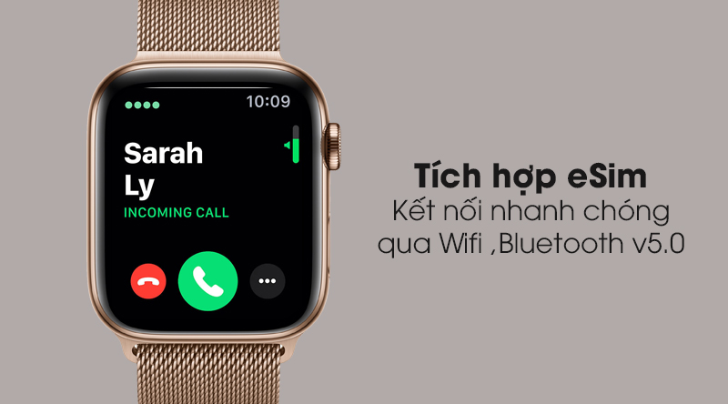 Apple Watch S5 LTE 44mm viền thép dây thép