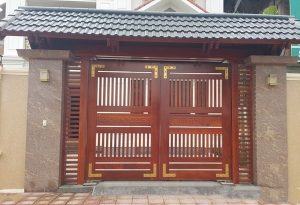 mẫu cửa gỗ cho biệt thự
