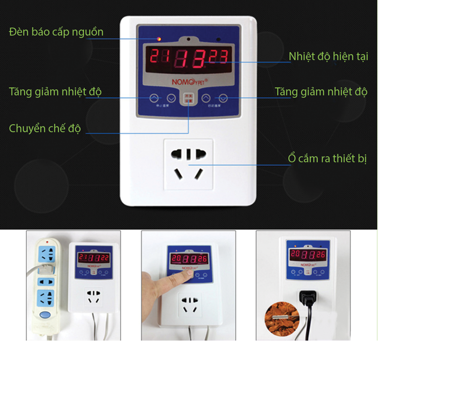 Ổ Cắm Cảm Biến Nhiệt Độ Hẹn Giờ Tắt SHP-SM1