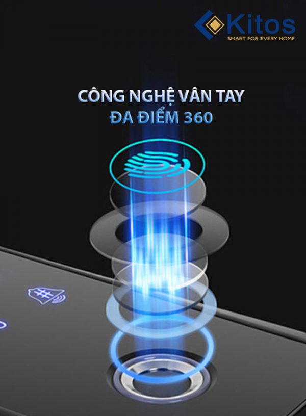 Khóa vân tay cửa kính Kitos KT-GL50