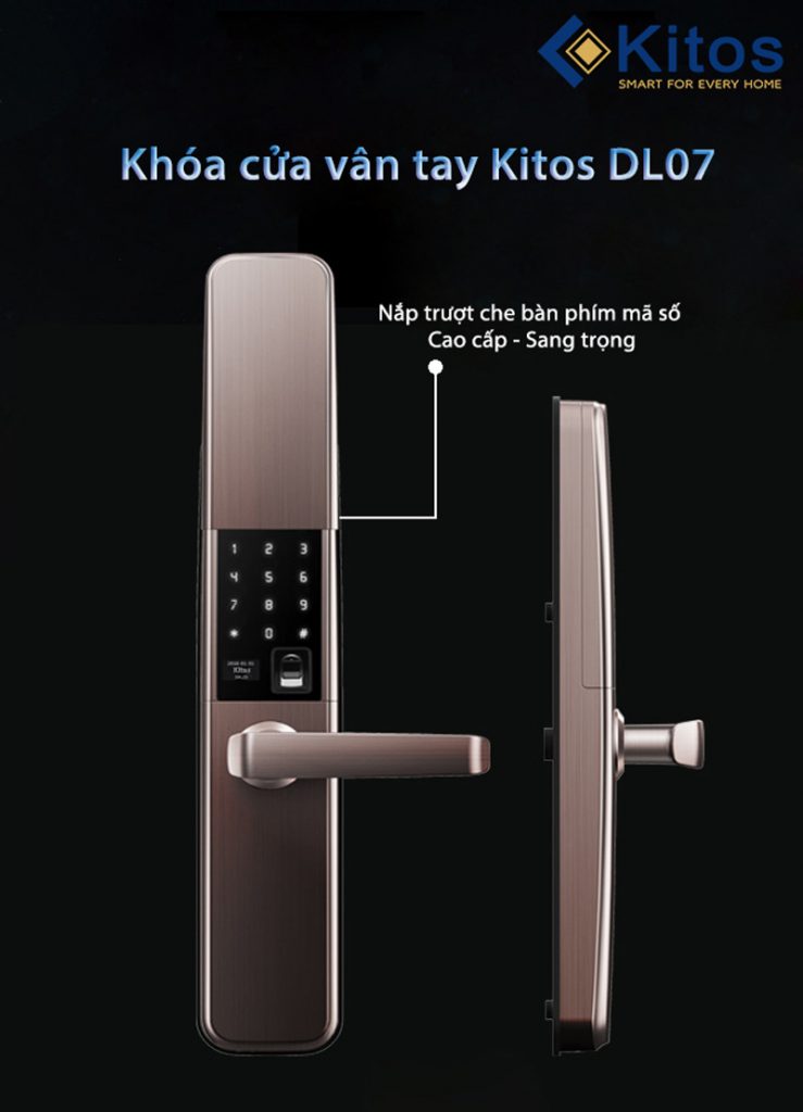 Khóa cửa vân tay ngoài trời Kitos KT-DL07