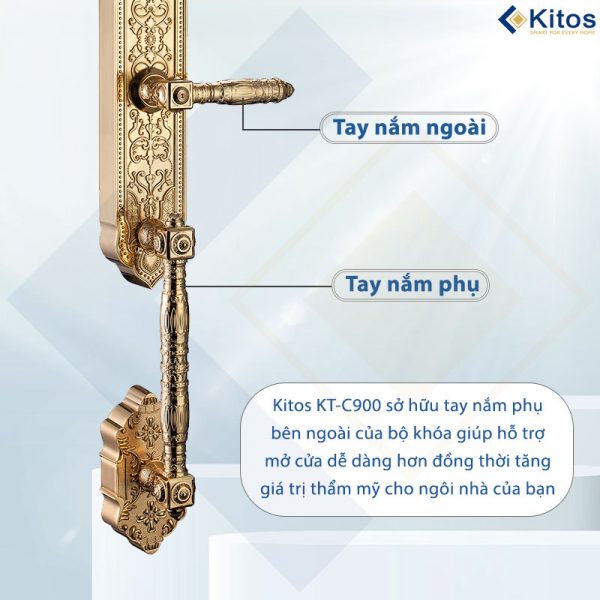 Khóa cửa điện tử tân cổ điển Kitos KT-C900