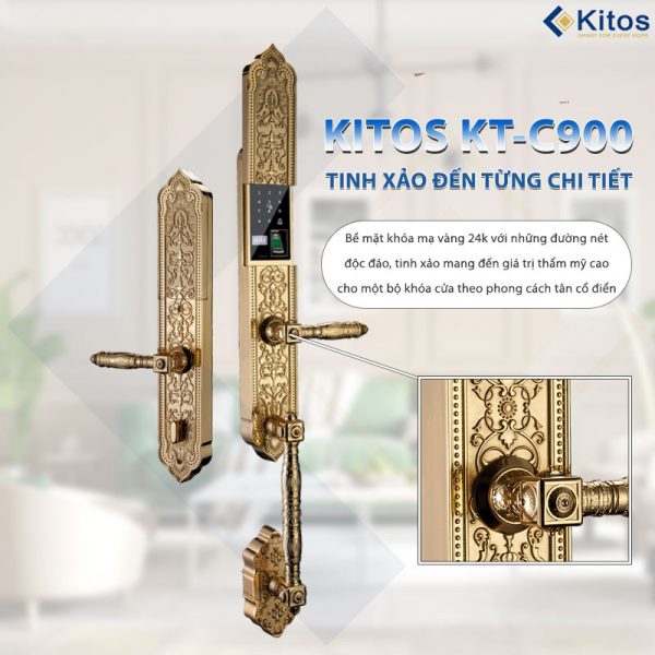 Khóa cửa điện tử tân cổ điển Kitos KT-C900